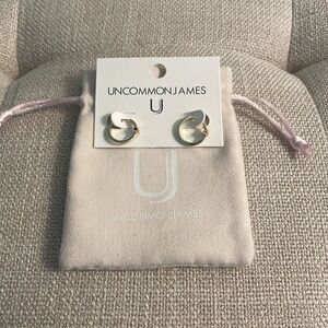 Uncommon James Gold Evil Eye Huggie Earrings